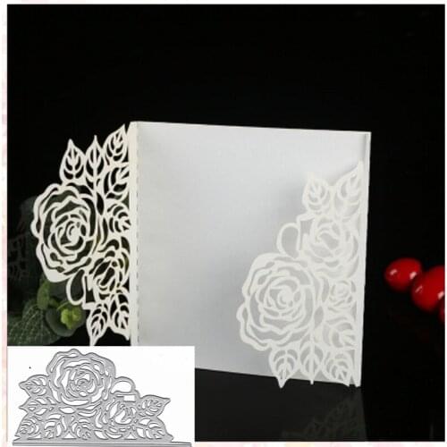 Lace rose Metal Cutting Dies New 2020 Flower border Crafts Die Cuts For DIY Scrapbooking Paper Cards Decorations Embossing