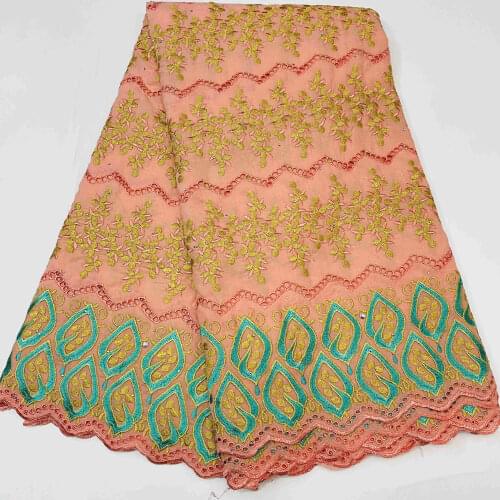 Fashion Pure Cotton Design Swiss Voile Lace In Switzerland With Stones African Dry Lace Fabric High Quality Nigerian For Wedding