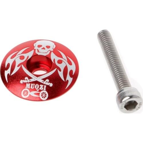 Mountain Bikes Stem Top Cap Cover Headset Screws Bicycle Cycling Accessories Set