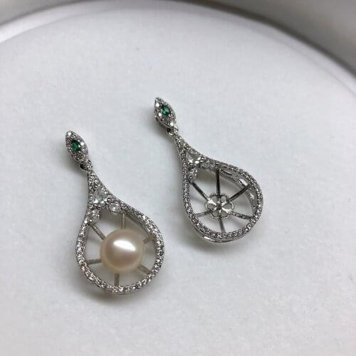 New Design Pendant Base Mountings Findings Jewelry Settings Parts for Female Women Pearls Beads Stones Crystal Agate Coral Jade