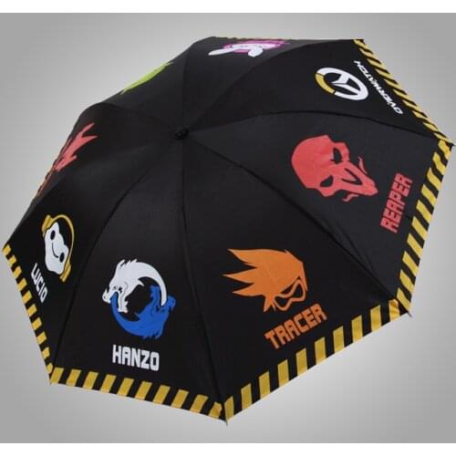 OWT Watch Over DVA Reaper Genji Hanzo Tracer Lucio Anime Game Sun Rain Umbrella Propaganda Pagoda Umbrella Gift