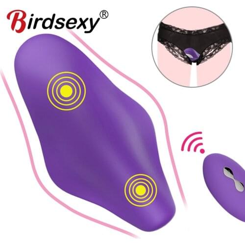 Portable Clitoris Stimulator Invisible Quiet Panty Vibrator Wireless Remote Control Wearable Vibrating Egg Sex Toys for Women
