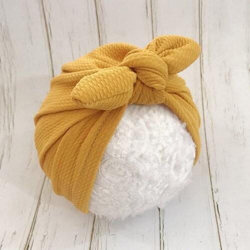 Fashion Baby Hats Rabbit Ears Infant Children Baby Girls Boho Hat Beanie Scarf Turban Head Wrap Cap headscarf