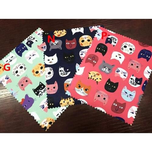 145*90cm Cartoon Cat Fabric Polyester waterproof Oxford Fabric Cloth for patchwork DIY Sewing Tablecloth bag raincoat wallet
