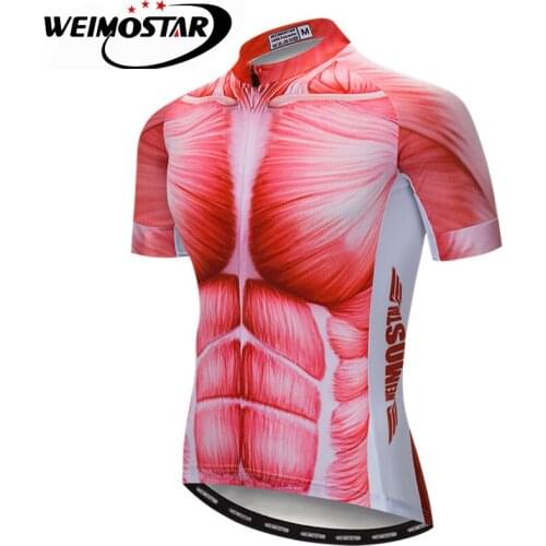 Weimostar Mens Riding Bike Cycling Jersey Pro Team Ropa Ciclismo Bicycle Team Clothing Top Sportswear Muscle S-XXXL