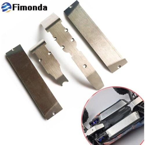 Stainless Steel Axle Protection Board Skid Plate Chassis Armor For Traxxas 1/10 Summit/E-Revo Bigfoot RC Car Metal Upgrade Parts