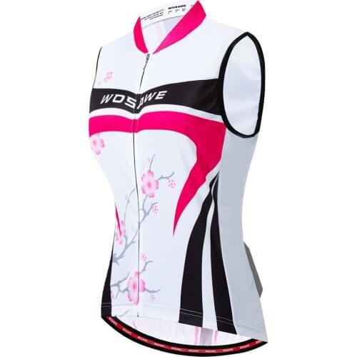 WOSAWE Sleeveless Reflective Cycling Vest Jerseys Summer Breathable MTB Bicycle Clothes Bike vest Jersey Ropa Maillot Ciclismo