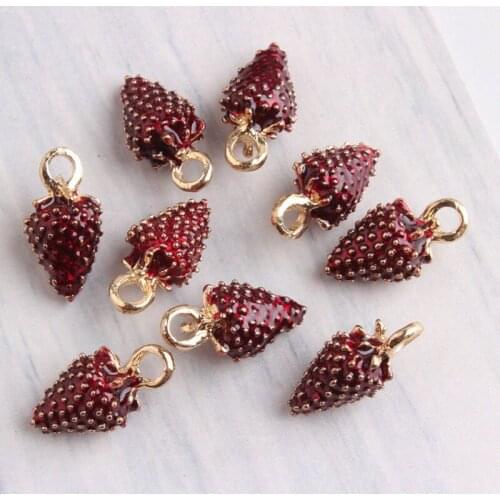 100pcs Coloful Cute Red Sangyego Enamel Charms 8*16mm DIY Handmade Bracelet Necklace Jewelry Accessories DIY Craft