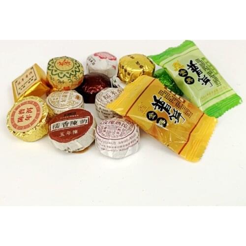 16 Different Flavors Slimming Tea Chinese Herbal Flower Puer Tea High Quality Gifts Each tea two pieces