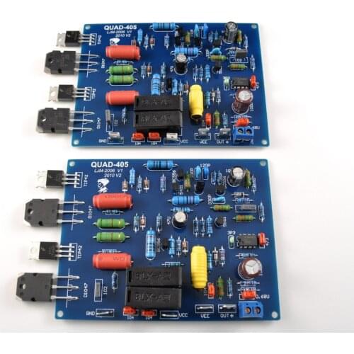 2 channels QUAD405 100W+100w Audio Power Amplifier Board DIY KIT Assembled board 020
