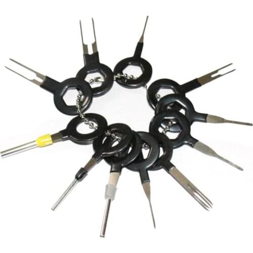 59pc Remove Tool Auto Car Plug Circuit Board Wire Harness Terminal Removal Tool Pick Connector Crimp Pin Back Needle