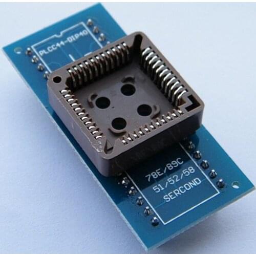 PLCC44 to DIP40 programming socket BIOS adapter working for RT809H RT809F programmer ZIF test scoket