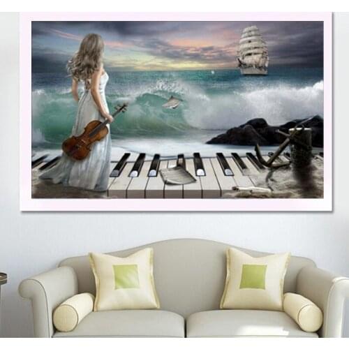 5D DIY Diamond Painting Round Decor"two Palm red Hearts love "Diamond Embroidery Mosaic Rhinestones Pattern Cross Stitch