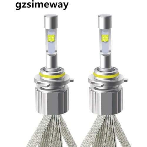 2PCS H4 hi/lo Car LED bulbs 9005 HB3 H7 H1 H11 D2H LED Headlight 4300K 6000K XHP50 104W LED car headlamp H3 H27 881 fog lamp 12V