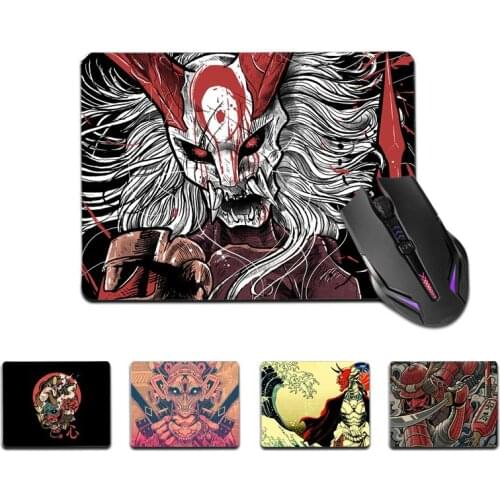 FHNBLJ Top Quality Japanese samurai oni mask Customized laptop Gaming mouse pad Top Selling Wholesale Gaming Pad mouse