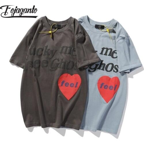 FOJAGANTO Men Streetwear Harajuku Tshirt Letter Printed T Shirt 2021 Hip Hop Casual Summer Short Sleeve Couple T-Shirt Tops Tee