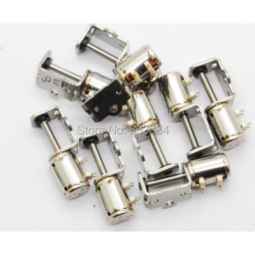 Hot sale 50pcs 4 Wire 2 Phase micro stepper motor dia 6mm with rod Mini stepper motor dc motor top quality