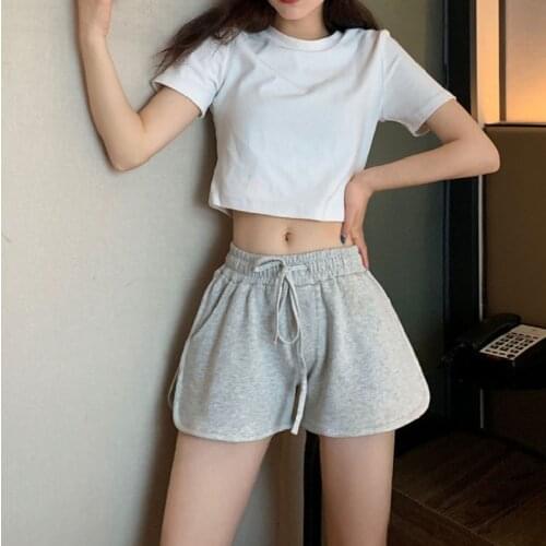 Summer new sports yoga shorts wide-leg pants loose and thin hot pants womens casual home pajamas
