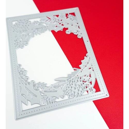 JMCRAFT Metal Cutting Dies Long Rectangular Strip Lace Background Card #4 Scrapbooking Stencil Cut Die DIY Card Crafts Handmade