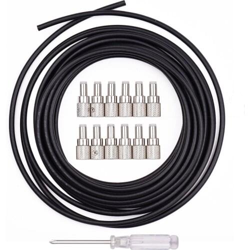 Mini Solderless DC Cable Kit DIY Guitar Pedal Board Cables Custom Length Including 12 Solderless Plugs 5 Meter Cable