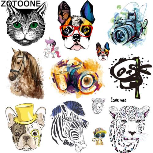 ZOTOONE Fashion clothes printing patch hot transfer manual DIY offset printing clothes patch hot stamping pattern heat press D