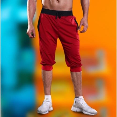 2021 New Men Jogger Casual Slim Harem Shorts Soft 3/4 Trousers Fashion New Brand Men Sweatpants Summer Comfy Male Shorts XXXL
