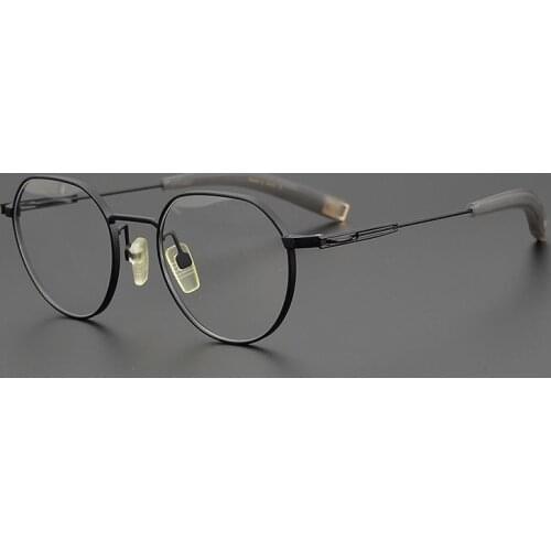 Brand Designer Titanium Glasses Frame Men Original Quality Eyeglasses Women Handmade Super Light Myopia Spectacles DLX108