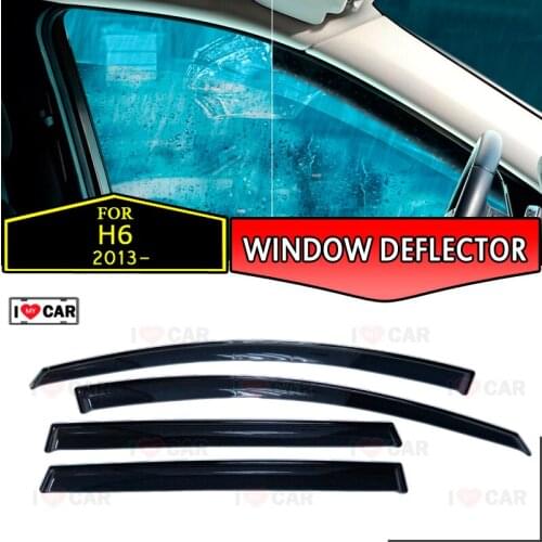 Window deflector for Great Wall Hover H6 2013- car window deflector wind guard vent sun rain visor cover car styling decor