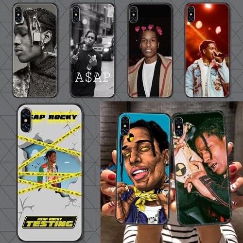Rapper ASAP rocky Phone Case Cover Hull For iphone 5 5s se 2 6 6s 7 8 12 mini plus X XS XR 11 PRO MAX black pretty Etui tpu