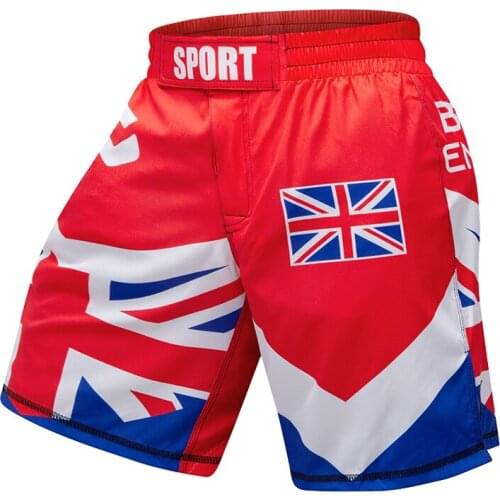 Summer New Design High Quality Digital Cartoons Printed MMA Boxing Shorts Outdoor Running Training Fitness Pants For Men