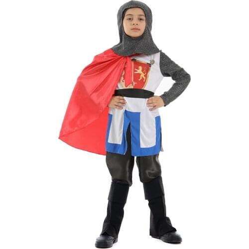 Snailify Kids Medieval Lord Costume Boys Brave Knight Costume Halloween Costume 2020 New Arrival Warrior Cosplay Purim Carnival