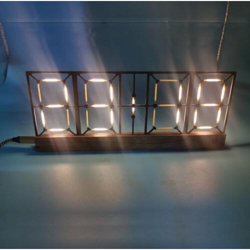 Candlelight lamp pseudo glow clock ceramic lamp clock LED pseudo clock retro clock gift with remote control kit