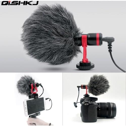 Vlog camera Video Microphone for Zhiyun Smooth 4 DJI OSMO DSLR Camera iPhone 7 6 Andriod Smartphone