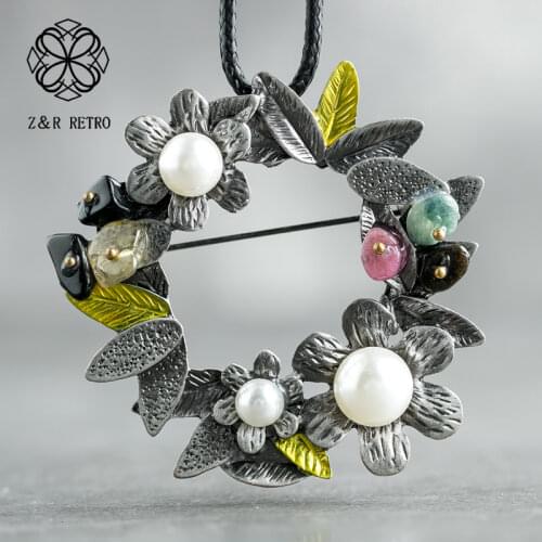 Vintage Leaf Flower Pendant Long Necklace For Women Rope Chain Sweater Jewelry Vintage necklaces & pendants Suspension Jewellery