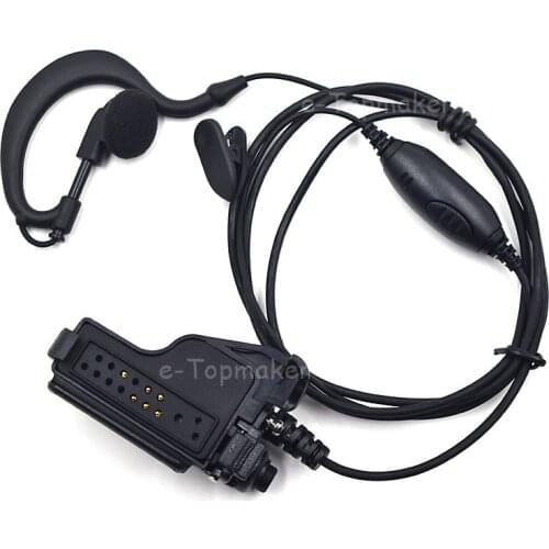 XQF Surveillance Earpiece Headset Mic PTT For Motorola Radio HT1000 XTS5000 MTS2000 XTS3000 XTS2500 Walkie Talkie Accessories