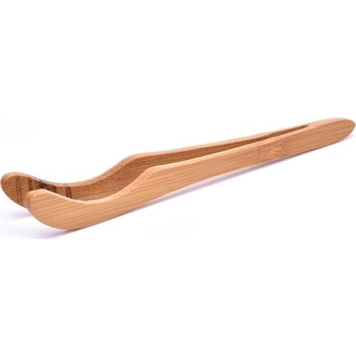 1PC Tea Bamboo Utensil Tongs Tea Wooden Tea Clip Food Toast Tea Tweezer Kitchen Tool 17.7cm X 1.3cm