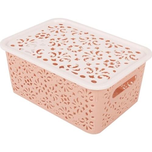 1PC Drawer Closet Organizers Boxes for Scarfs Socks Desktop Cosmetic Sundries Finishing Box PP Hollow Underwear Bra Storage Box