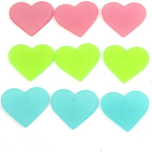 100pcs Luminous Heart-shaped Wall Stickers Glow In The Dark Home decor Sticker art Decals for childrens rooms Colorful Stickers