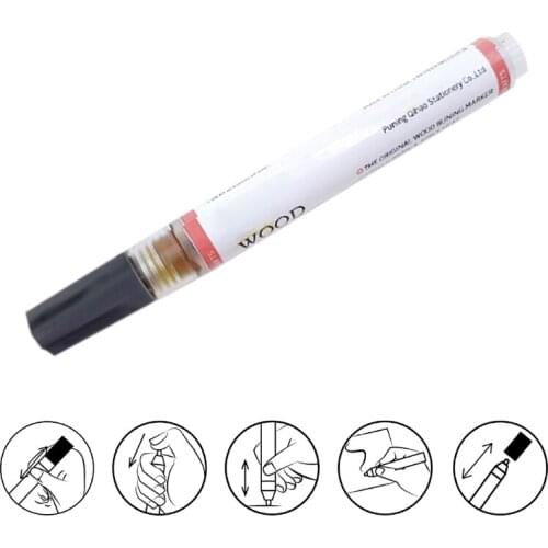 1XCB Wood Burning Marker Pen for DIY Scorch Marker Painting Replace Wood Burning Iron Tool Fine Tip Scorch Pen