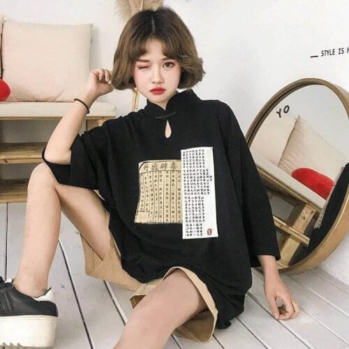 2020 Hanfu Tops Chinese Traditional Costume Clothing For Women Hanfu Tang Suit Chinese Blouse Morden Printing Girls Shirt 11058