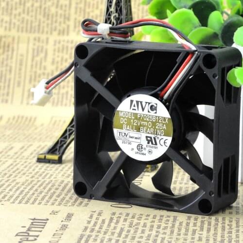 7025 Fan FOR AVC F7025B12LX DC12V Double Ball Cooling Fan 7CM cm