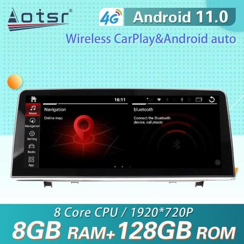 For BMW 2 Series 2015 - 2019 Android 10 Carplay Car Multimedia Radio Player GPS Navigation Stereo