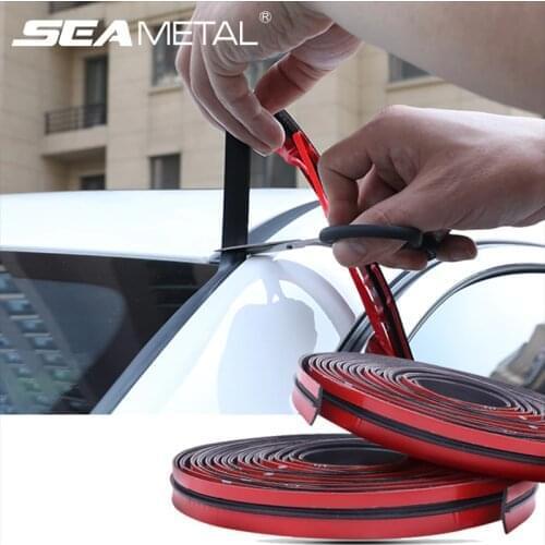 14/19mm Car Seal Strips Automobiles Seal Protection Door Edge Windshield Roof Rubber Sealing Strip Noise Insulation Car Styling