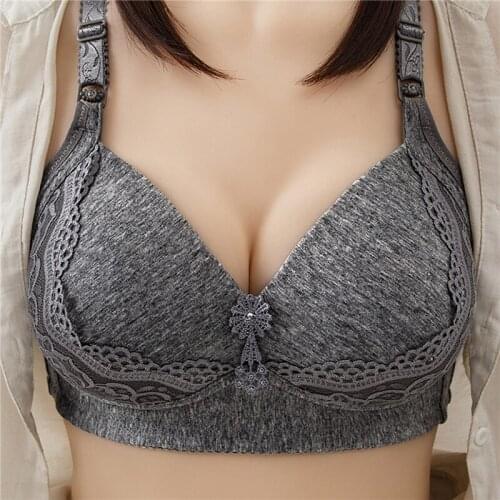 Women Large Size Bralette Thin Wire Free Seamless Sexy Lace Bras Comfort Underwear Push Up Lingerie Ladies Intimates Bra
