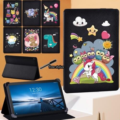 Tablet Stand Cover Case for Lenovo Tab E10 10.1"/Tab M10 10.1"/Tab M10 FHD Plus 10.3" Flip Leather EVA Series Protective Case