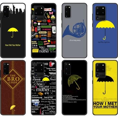 Black tpu Case For Samsung galaxy S20 /S20 PLUS/S20 ultra/S20+ /S20FE back cover how i met his mother himym