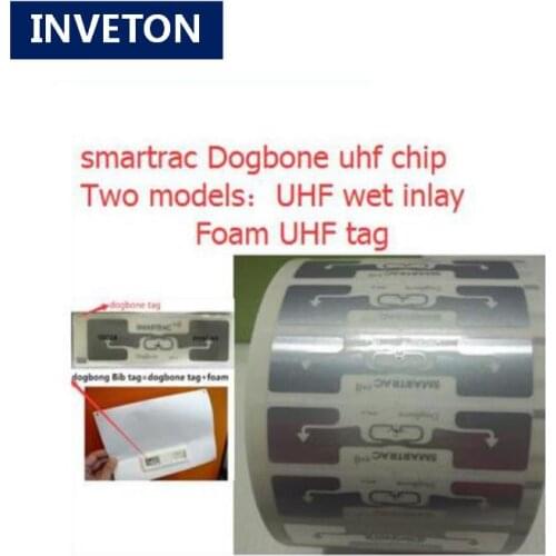 Rfid timing systems chip for sales EPC Class1 Gen2 dogbone smartrac passive long range uhf rfid dogbone rfid tag inlay sticker