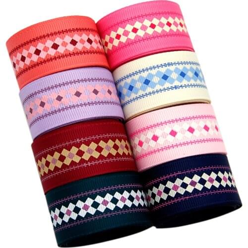 David accessories 1y/roll 8roll/set Grosgrain Ribbon Dots Ribbon Set DIY Bow Materials Party Decoration Gift,1Yc8537