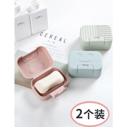 Double-layer soap box home toilet wall-mounted drain soap box without punching creative soap soap rack