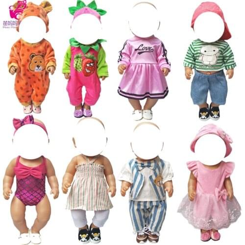For 43cm Baby Doll Boy Clothes Set Shirt Denim Pants Baseball Cap Set for 18 Inch Girl Doll Clothes Pants Set